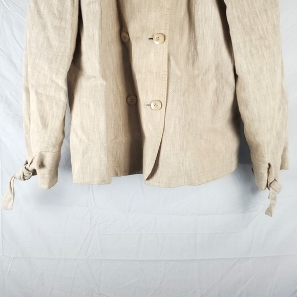 Vintage Harve Bernard Linen Double Breasted Jacket - Picture 3 of 9
